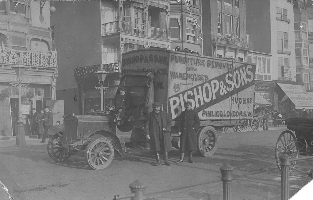 A Bishop's Move van pictured in 1910