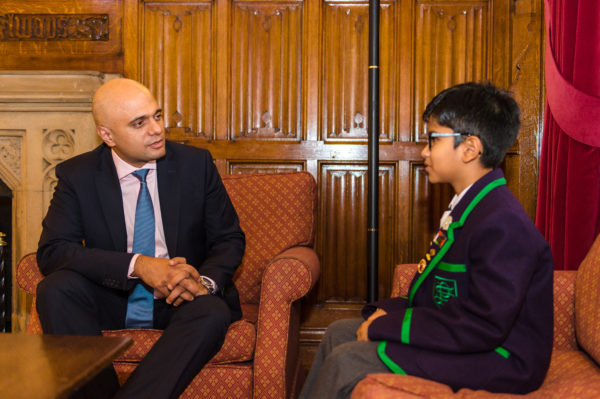 Sajid Javid and Shreyas Royal