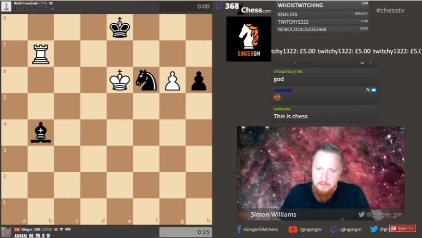 What a game! Ginger GM vs our man Aldo