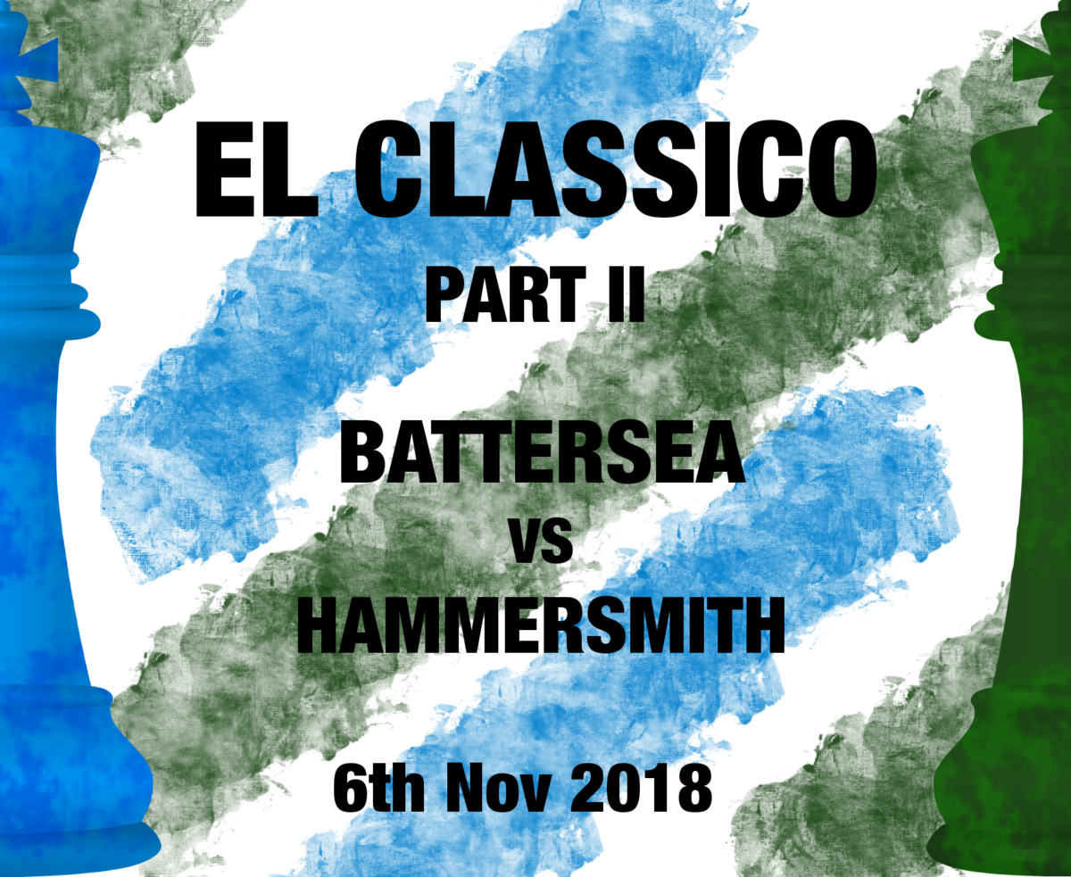 El Chessico returns! Battersea-Hammersmith back for parte 2