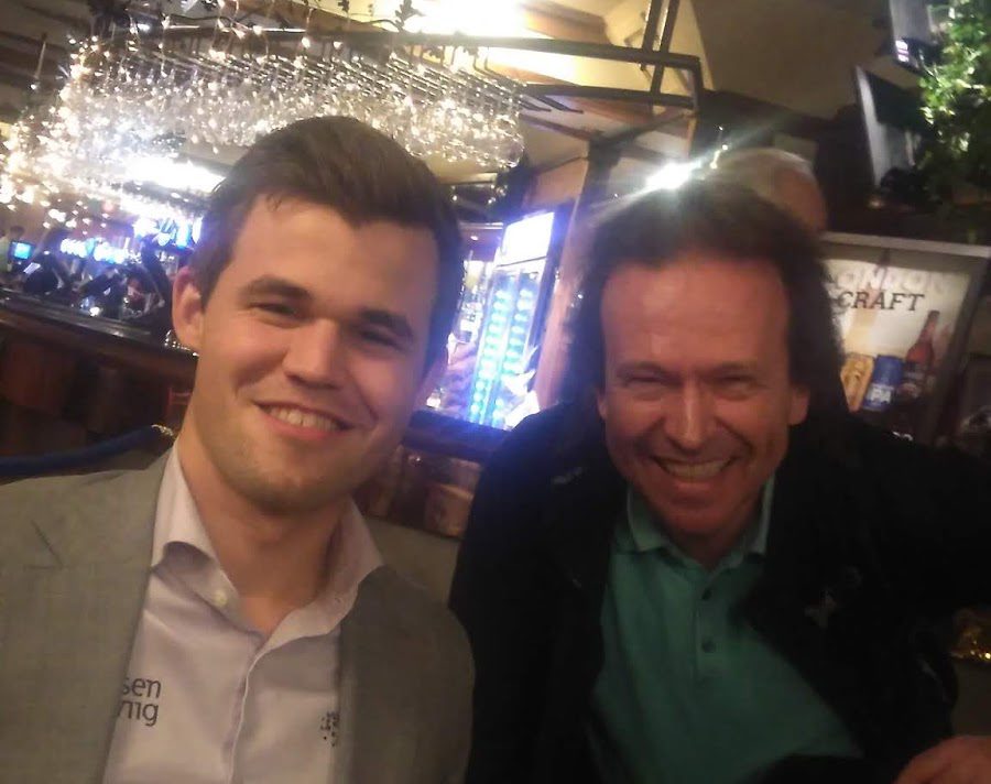 Where did Magnus Carlsen party? At Wetherspoons with Battersea, of course